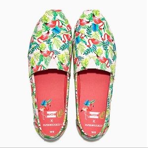 NWT TOMS Women's Flamingo Espadrilles